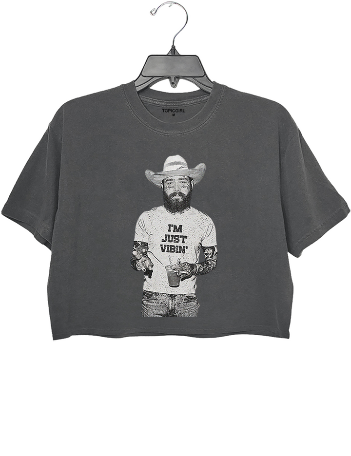 Vintage 90s Post Malone Crop Top