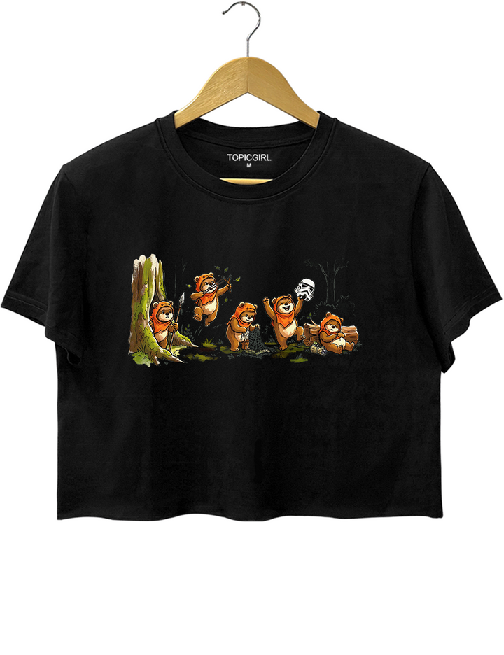 Star Wars Ewok Emotions Crop Top