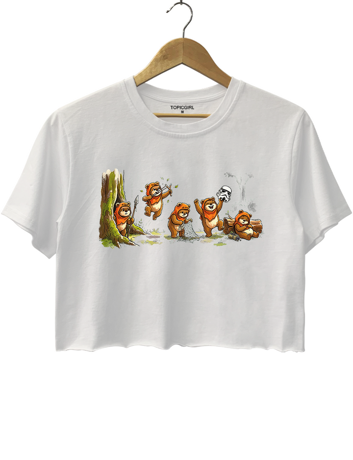 Star Wars Ewok Emotions Crop Top