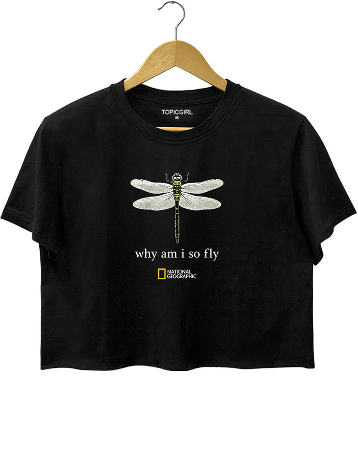 Why Am I So Fly Crop Top