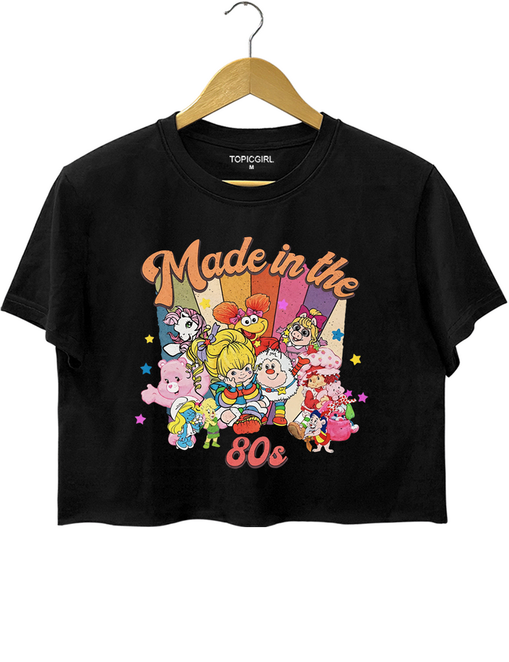 Made In The 80s Cartoon Friends Crop Top