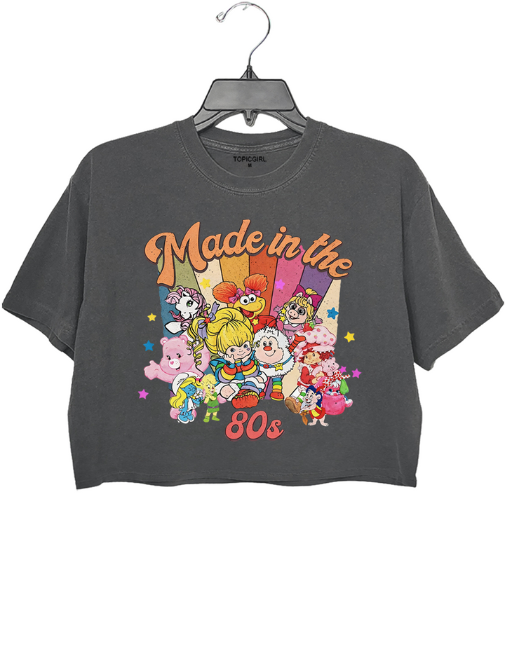 Made In The 80s Cartoon Friends Crop Top
