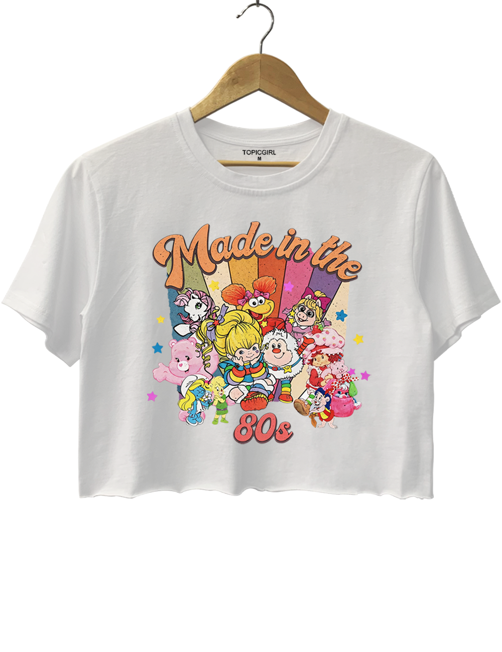 Made In The 80s Cartoon Friends Crop Top