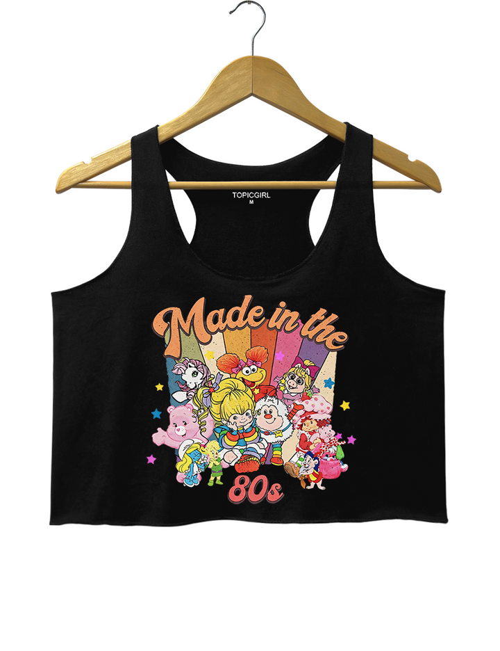 Made In The 80s Cartoon Friends Crop Tank Top