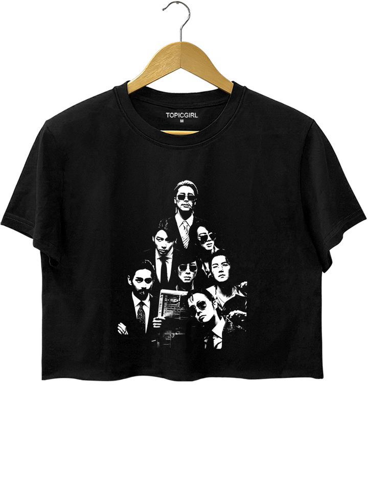 B.T.S Tour 2.0 Vintage Crop Top