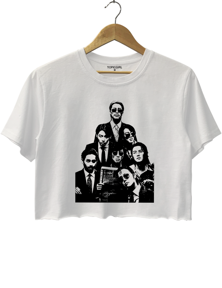 B.T.S Tour 2.0 Vintage Crop Top