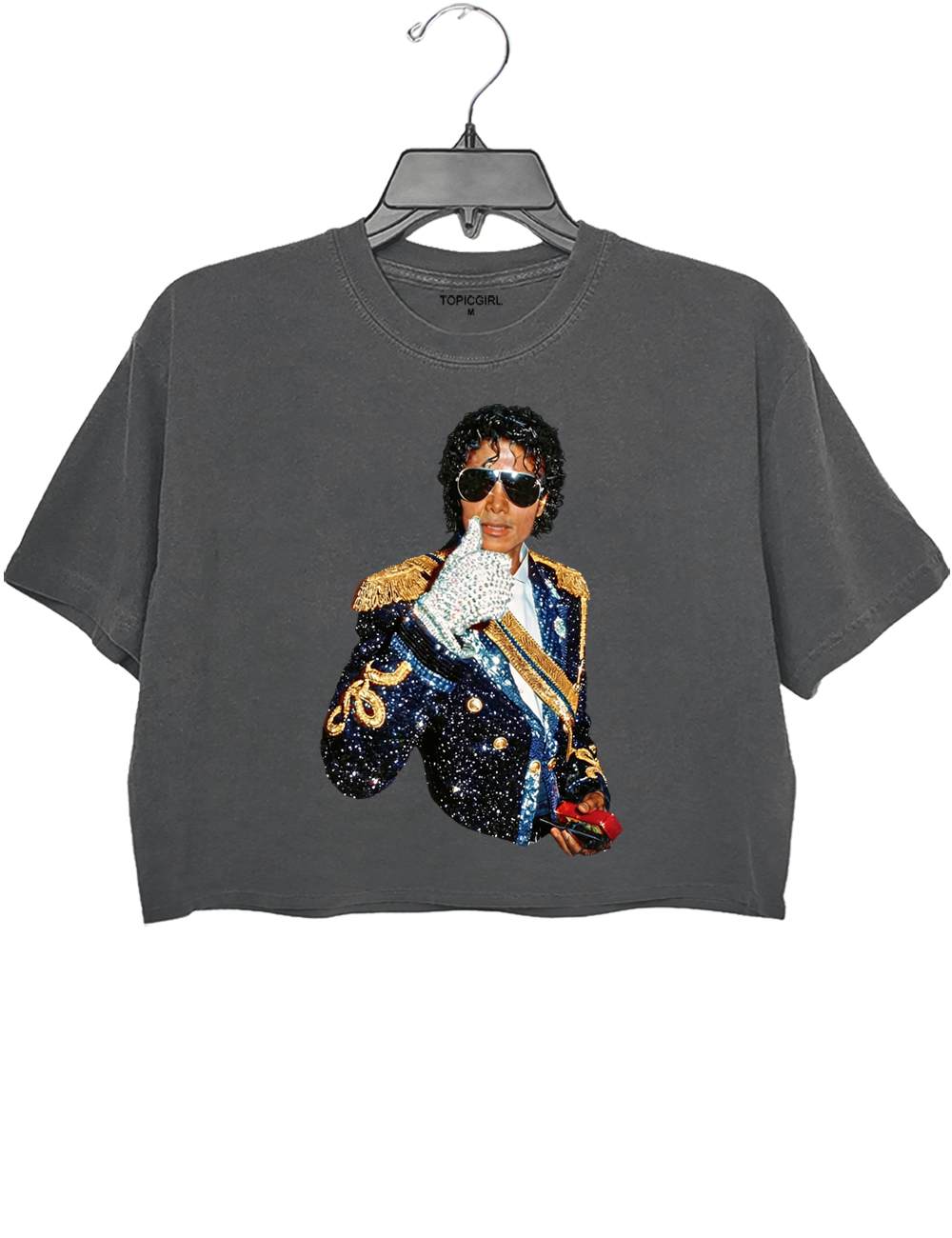 Michael Jackson 90s Retro Crop Top