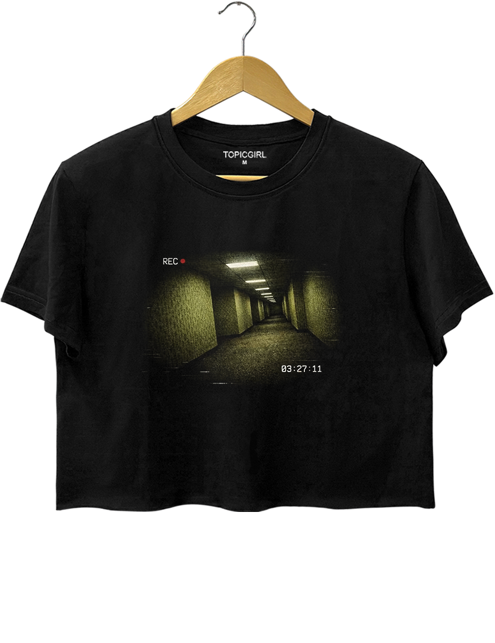 Backrooms VHS Horror Crop Top