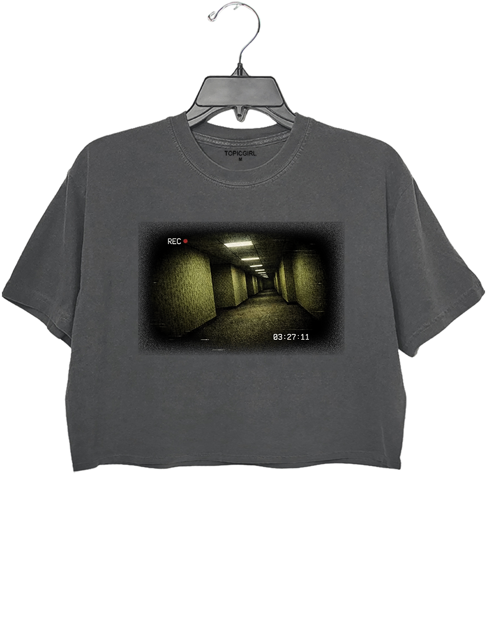 Backrooms VHS Horror Crop Top
