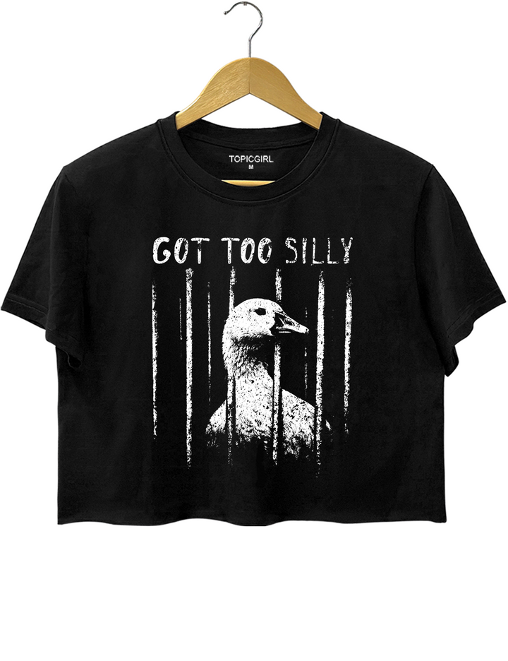 Funny Got Too Silly Crop Top