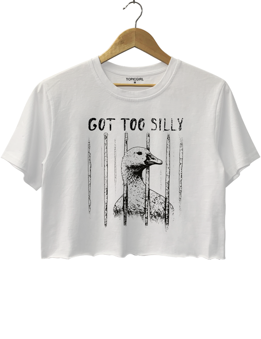 Funny Got Too Silly Crop Top