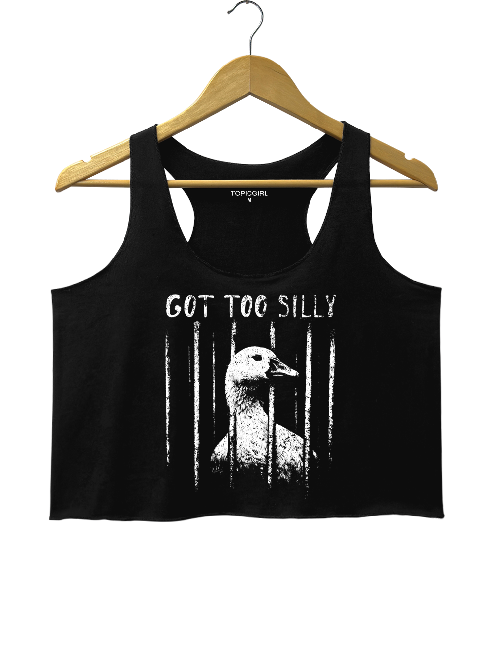 Funny Got Too Silly Crop Tank Top