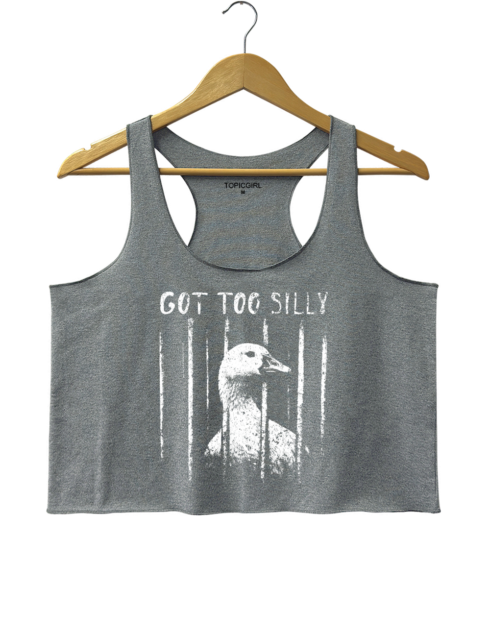 Funny Got Too Silly Crop Tank Top