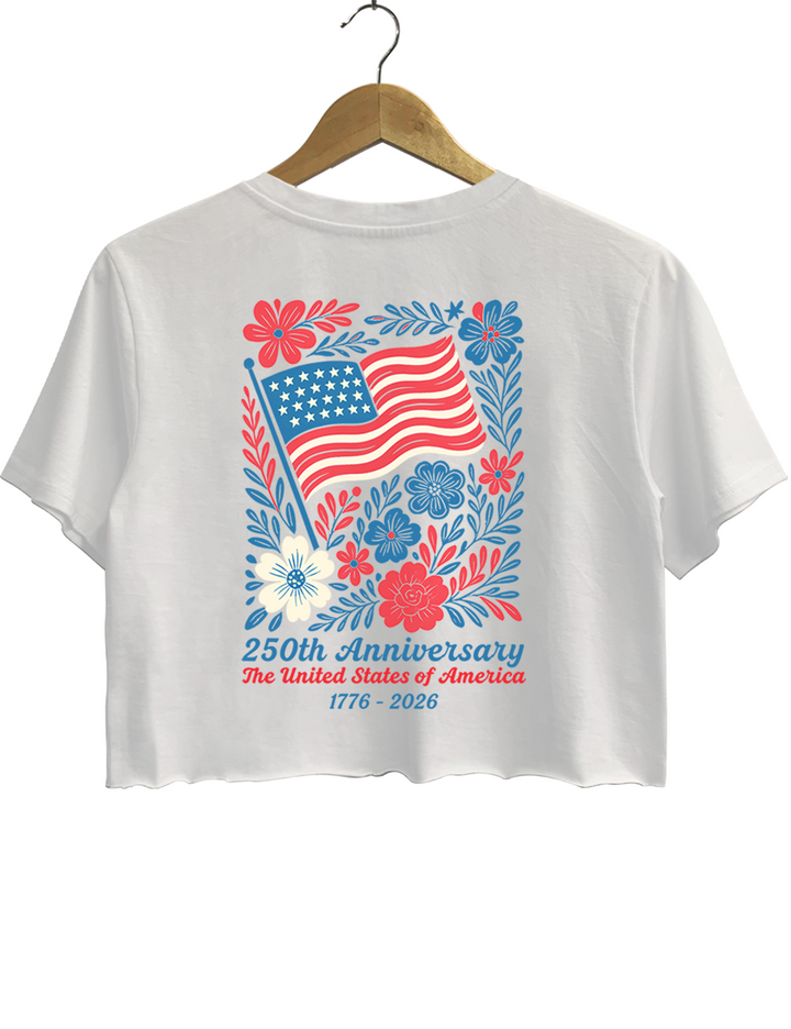 USA 250th Anniversary Crop Top