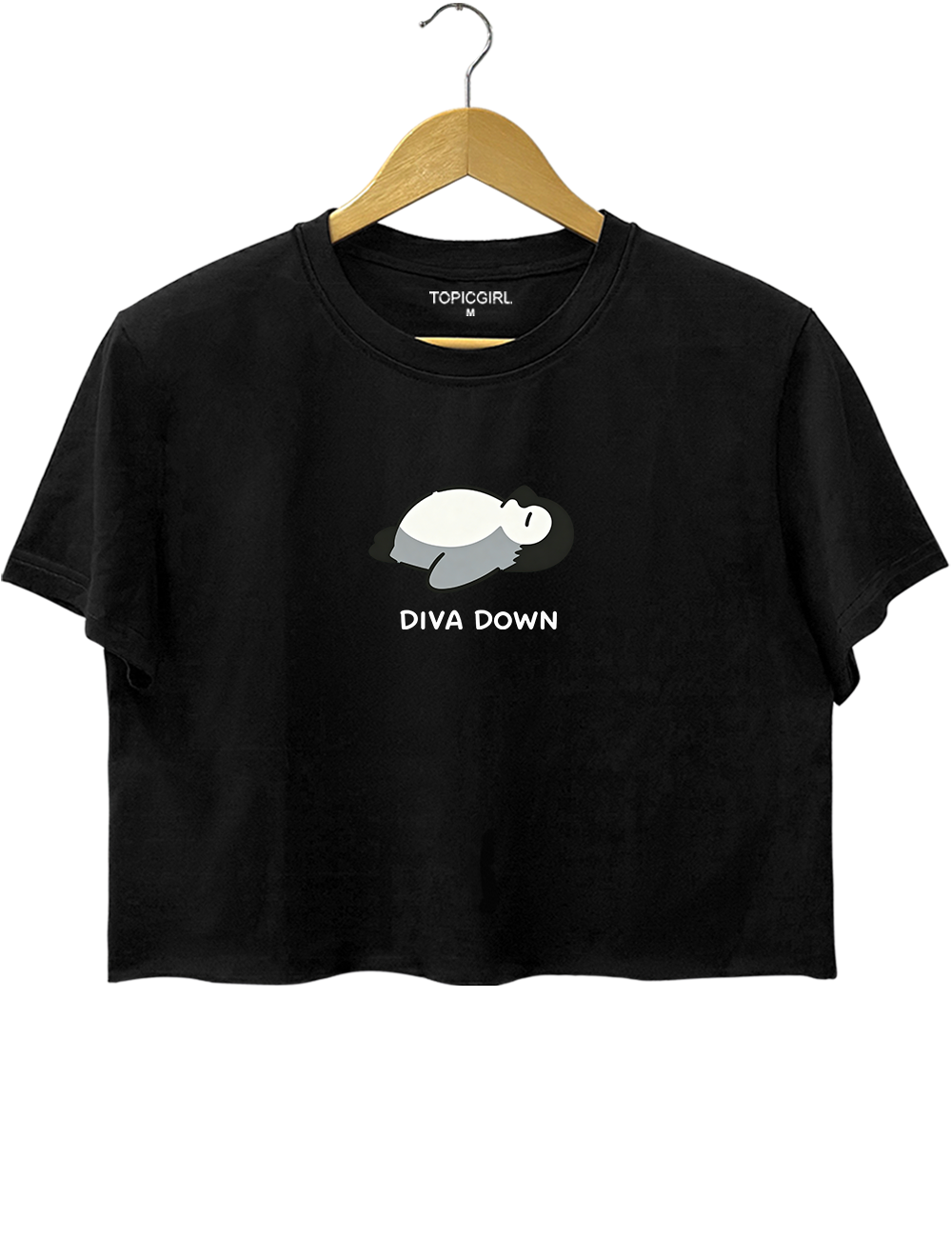 Diva Down Crop Top