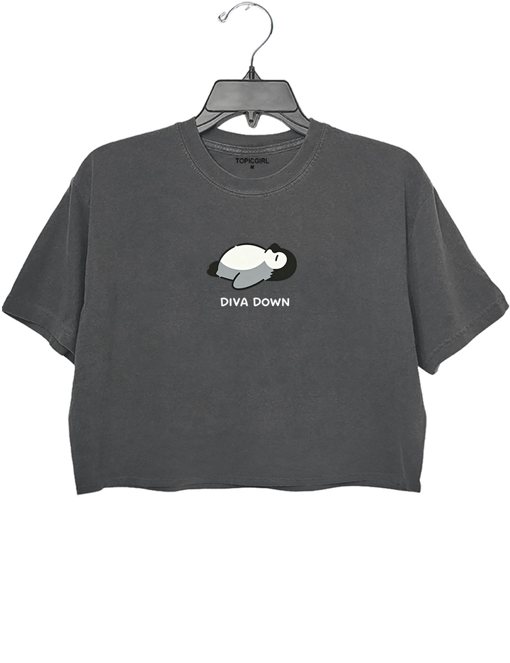 Diva Down Crop Top