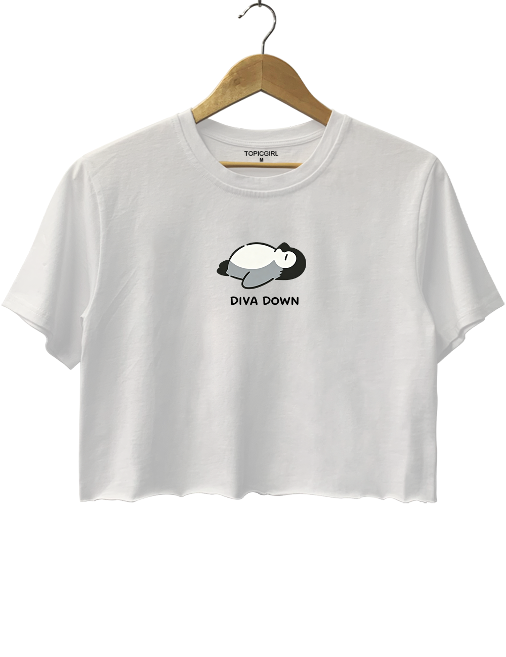 Diva Down Crop Top