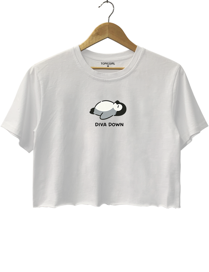 Diva Down Crop Top