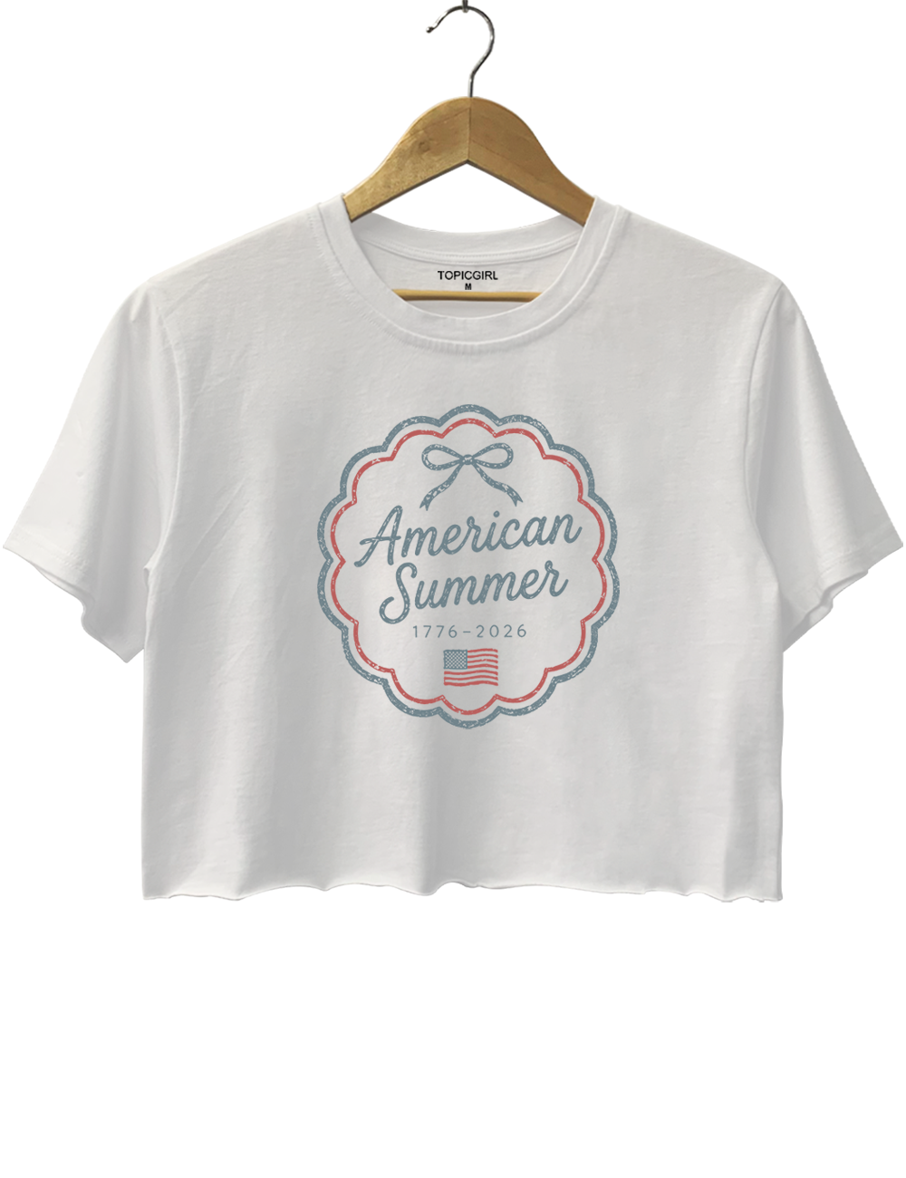 Vintage Coquette Americana Summer Crop Top