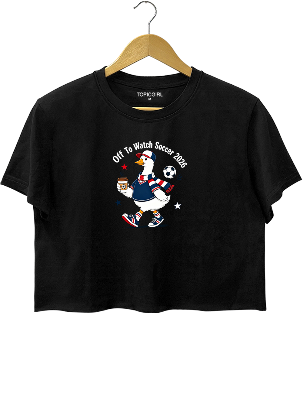 Off To Watch Soccer 2026 Crop Top