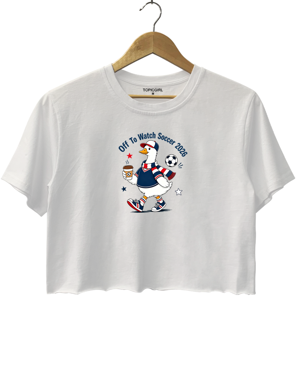 Off To Watch Soccer 2026 Crop Top