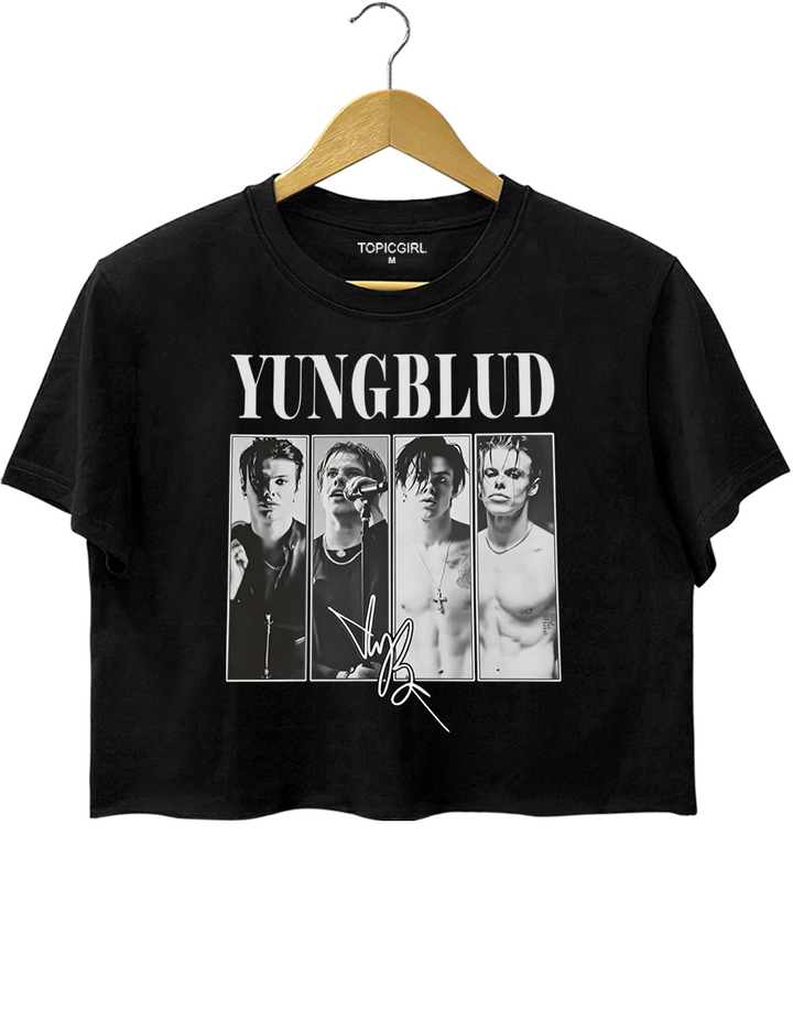 YUNGBLUD Graphic Crop Top