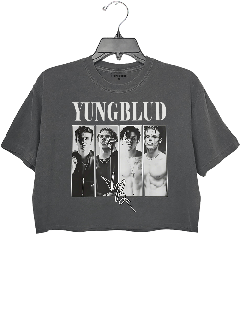 YUNGBLUD Graphic Crop Top
