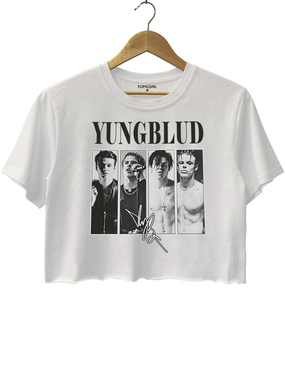 YUNGBLUD Graphic Crop Top