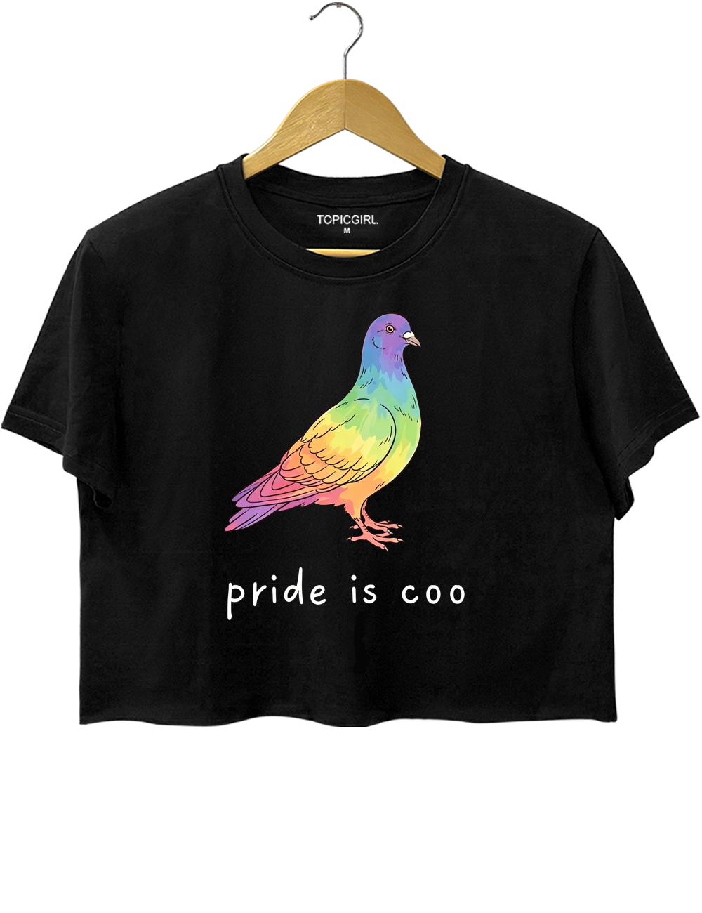 Pride Is Coo Pigeon Crop Top