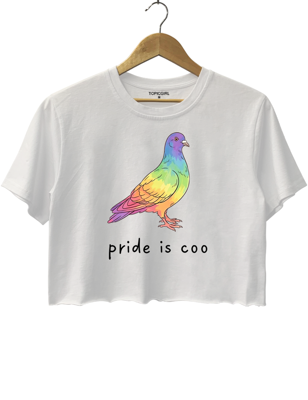 Pride Is Coo Pigeon Crop Top