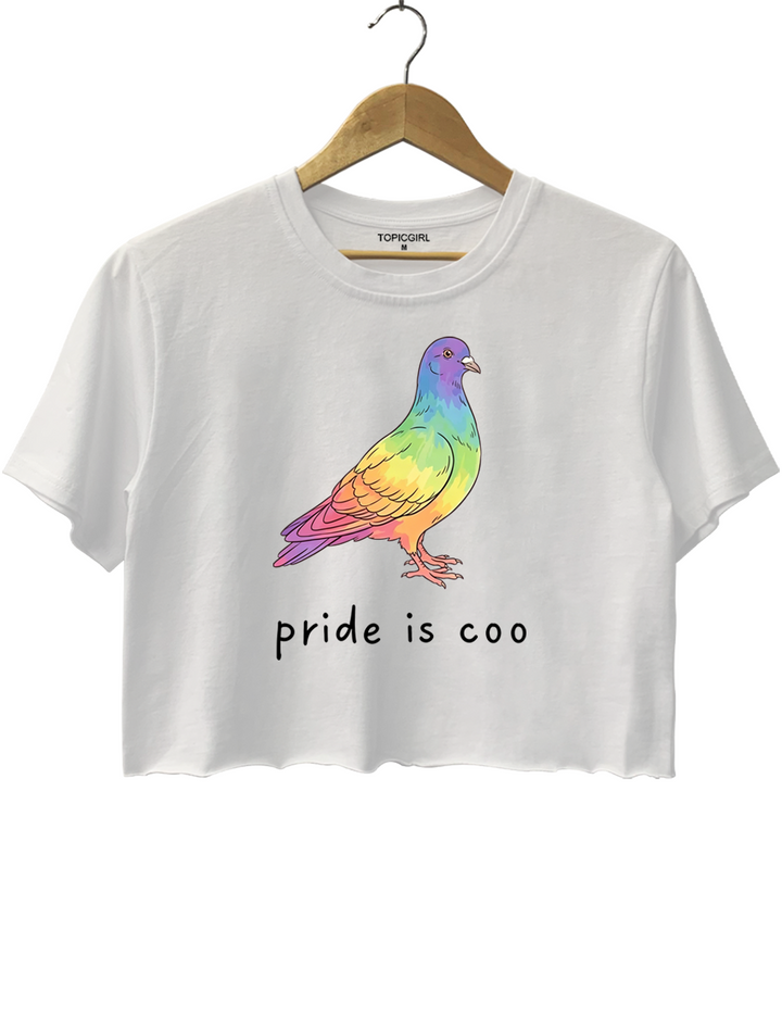 Pride Is Coo Pigeon Crop Top