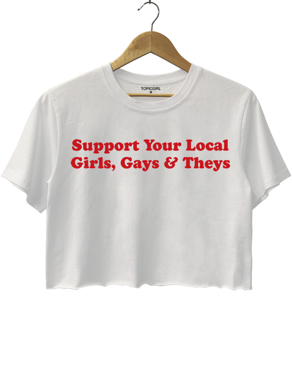 Support Your Local Girls Gays And Theys LGBTQ Crop Top
