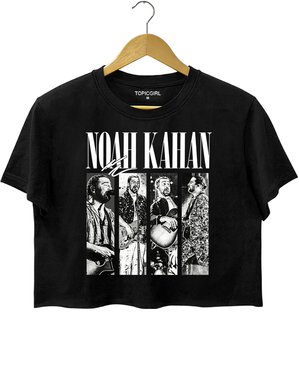 Noah Kahan Collage Graphic Crop Top