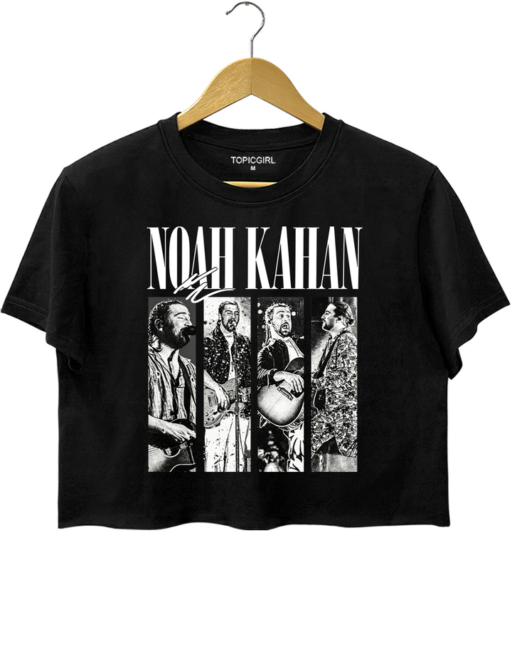 Noah Kahan Collage Graphic Crop Top