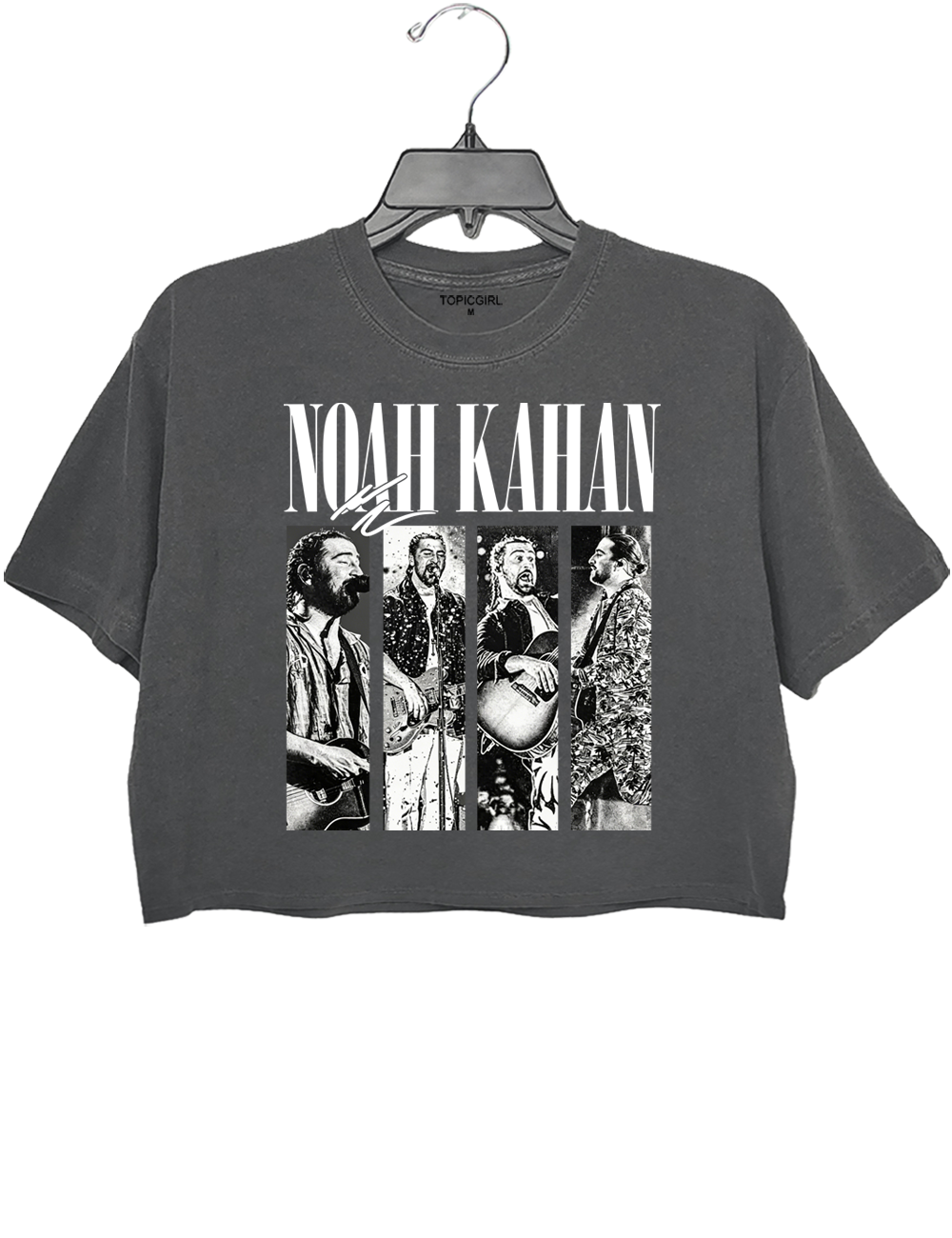 Noah Kahan Collage Graphic Crop Top