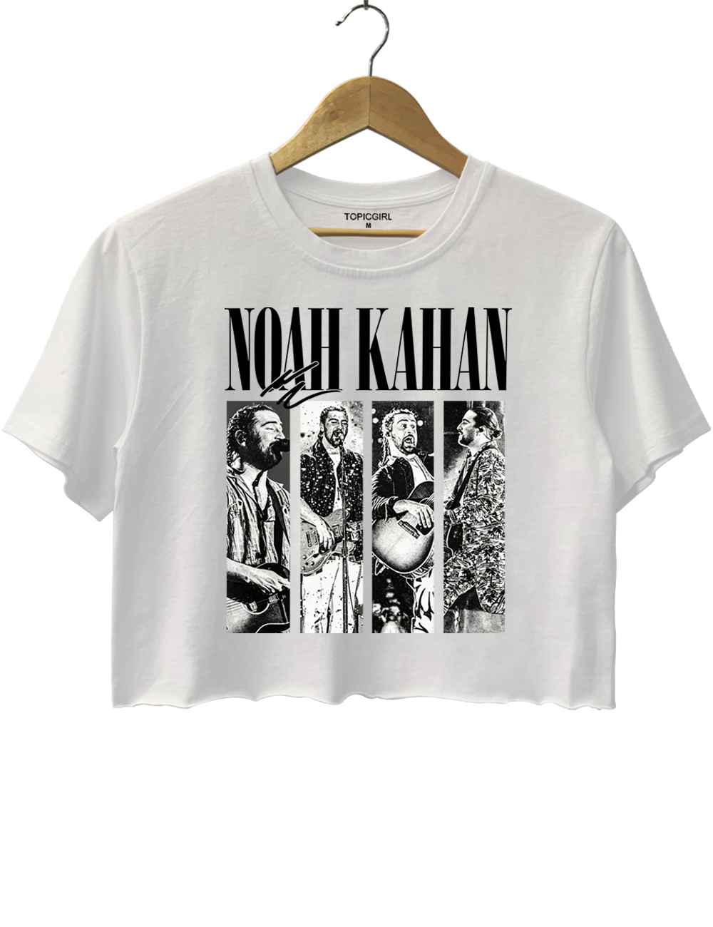 Noah Kahan Collage Graphic Crop Top