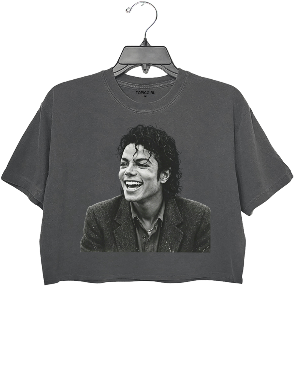 Michael Jackson Retro Graphic Crop Top