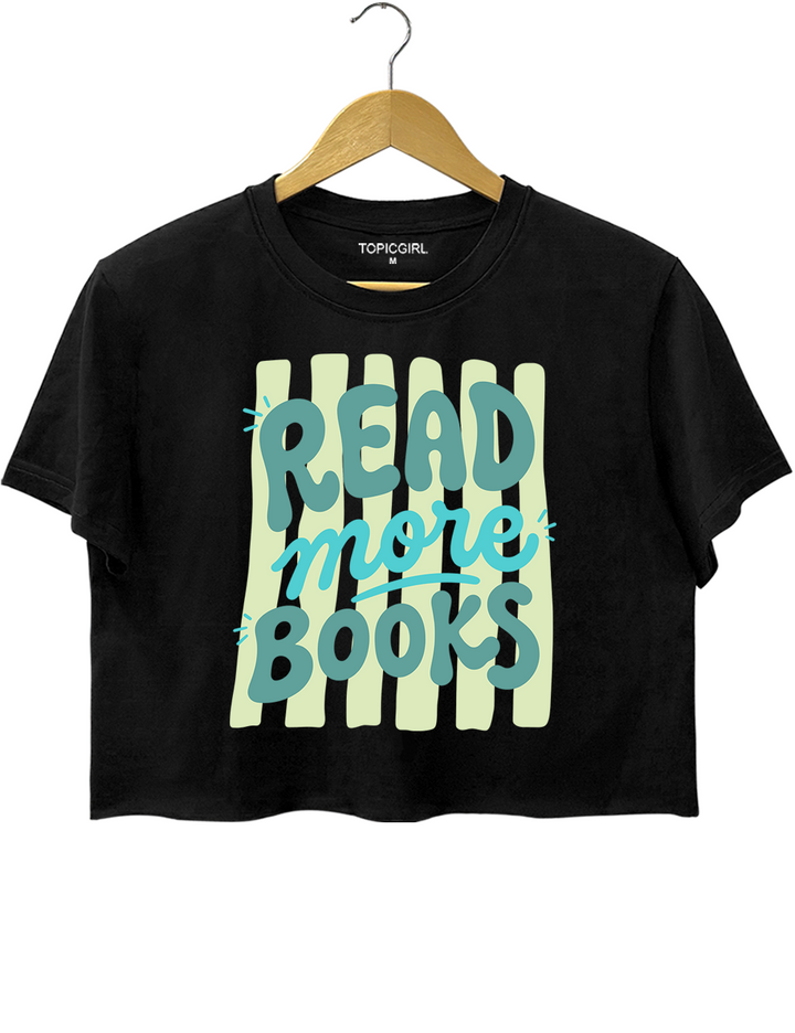 Read More Books Crop Top