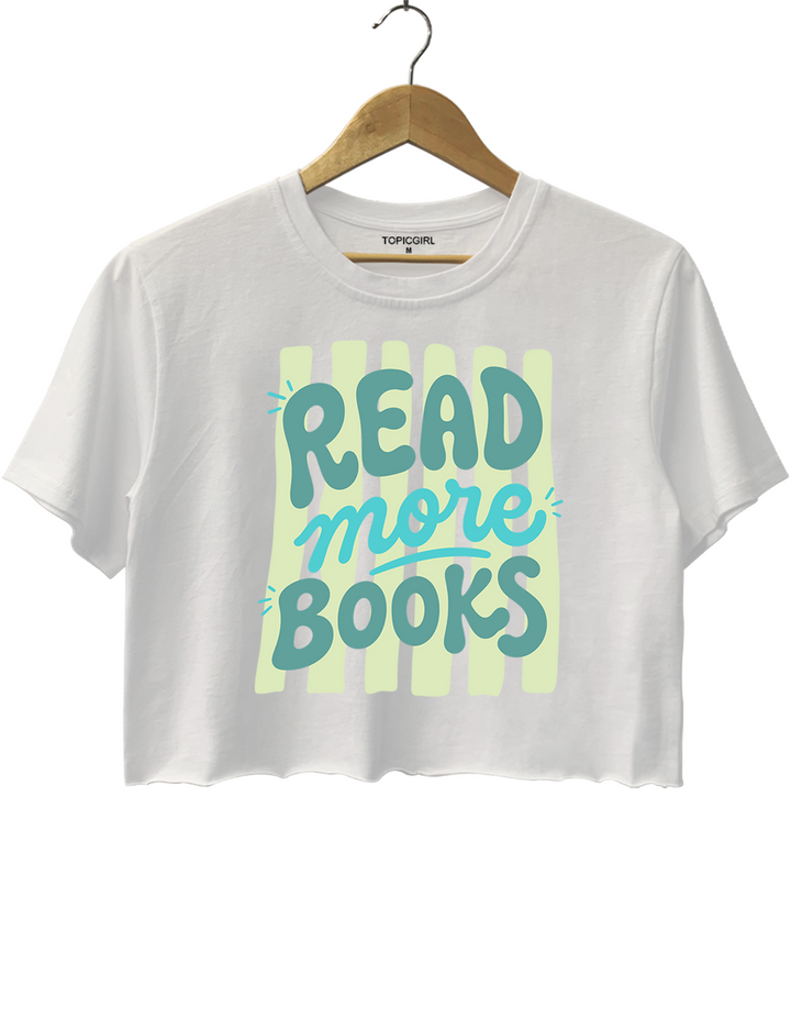 Read More Books Crop Top