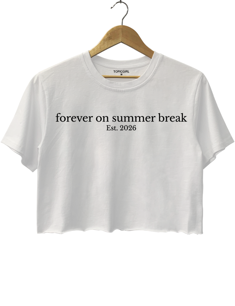 Forever On Summer Break Retirement Crop Top