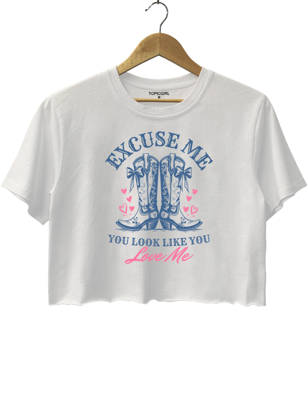 Excuse Me You Look Like You Love Me Crop Top