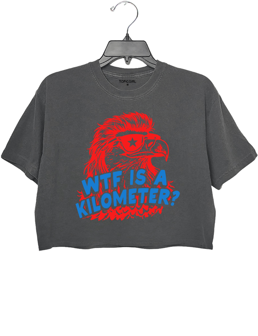 WTF Is A Kilometer Funny 4th Of July Crop Top