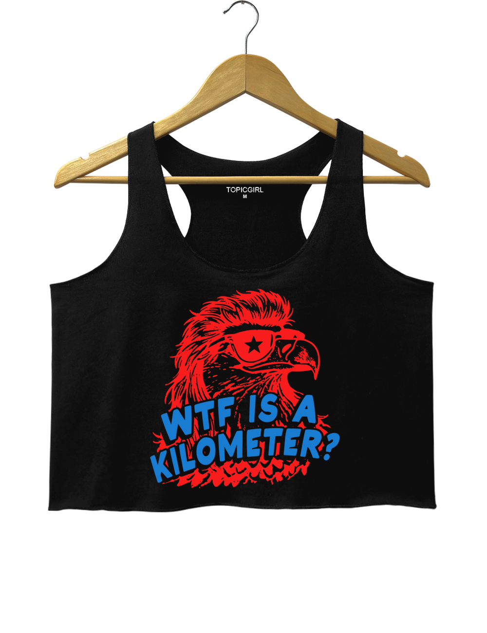 WTF Is A Kilometer Funny 4th Of July Crop Tank Top