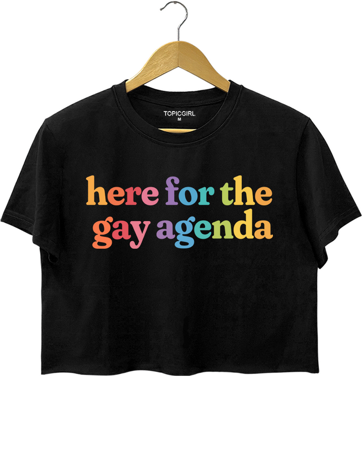 Here For The Gay Agenda LGBT Crop Top