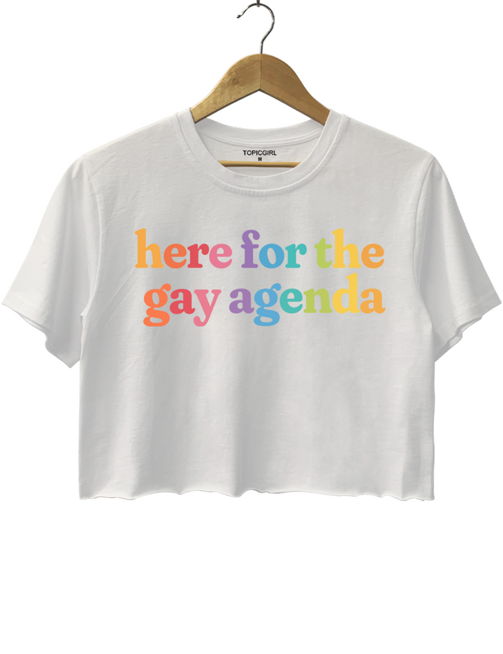 Here For The Gay Agenda LGBT Crop Top