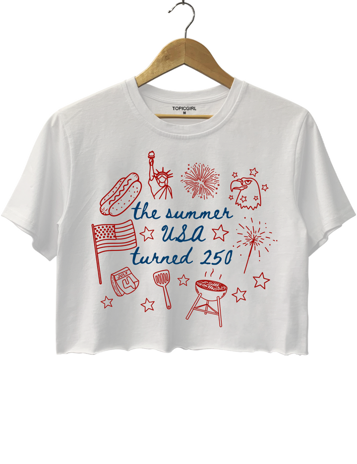 250th Anniversary Crop Top