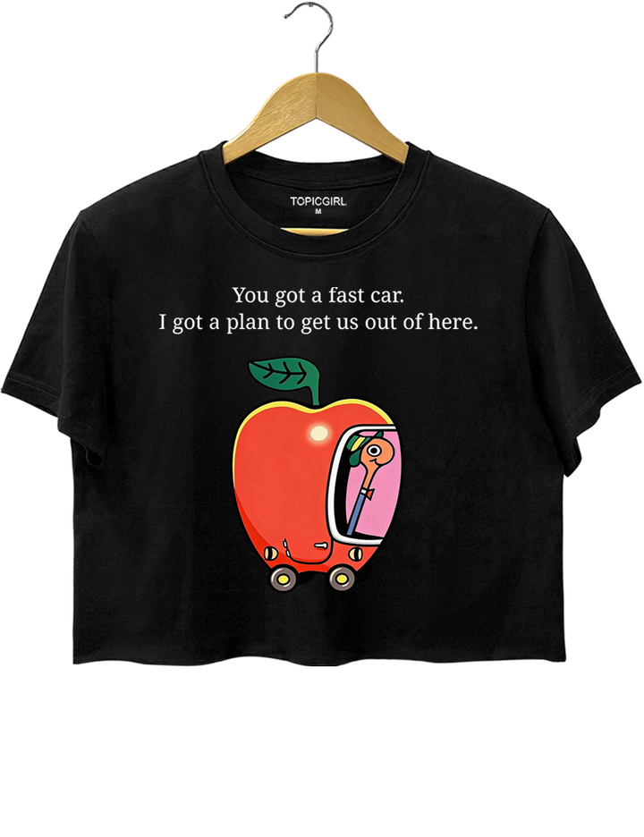 Fast Car Crop Top