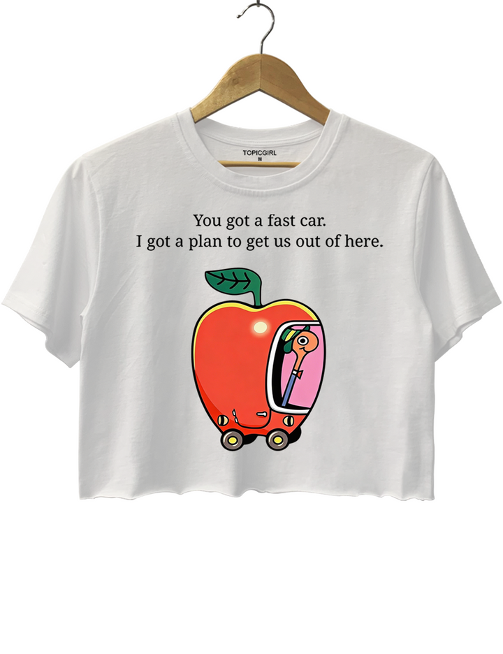 Fast Car Crop Top