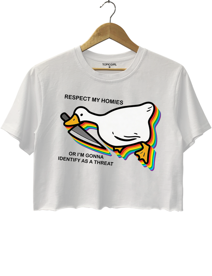 Silly Goose Ally Pride Crop Top