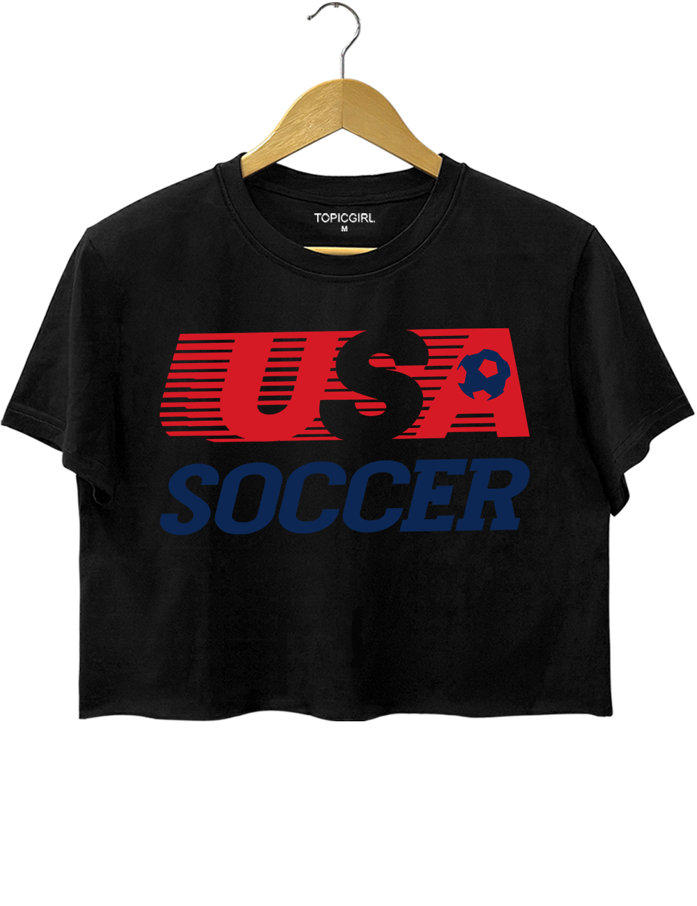 American Soccer Game Day Crop Top